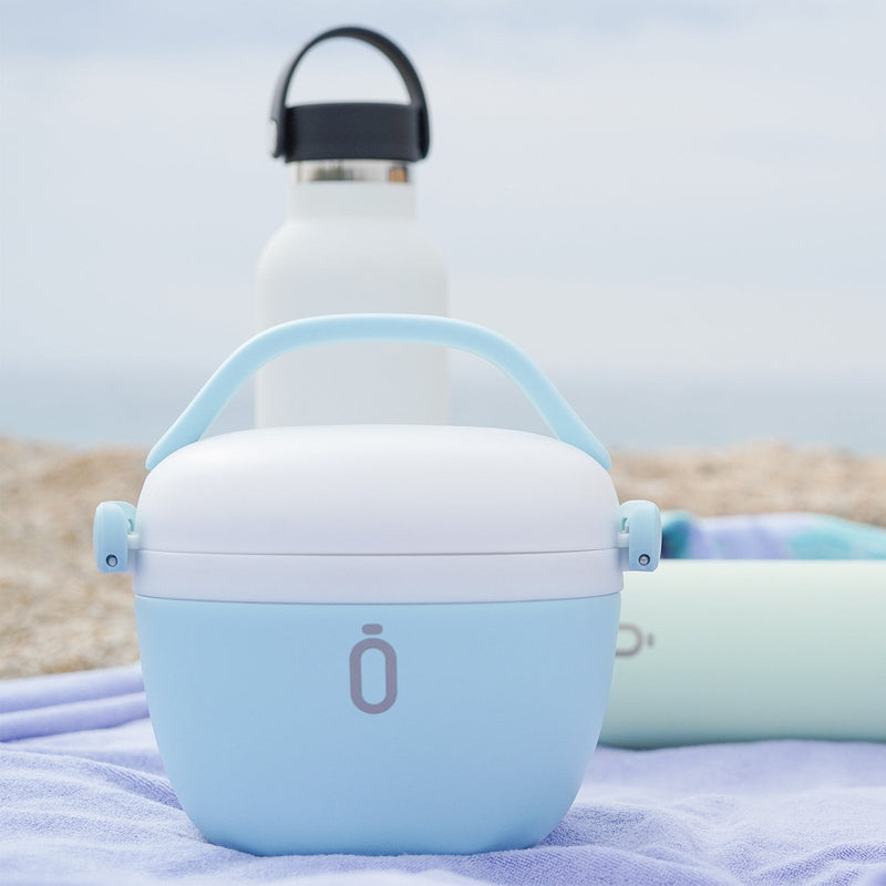 RUNBOTT Lunch - Termo Porta Alimentos Redondo 560 ml con Asa. Cielo