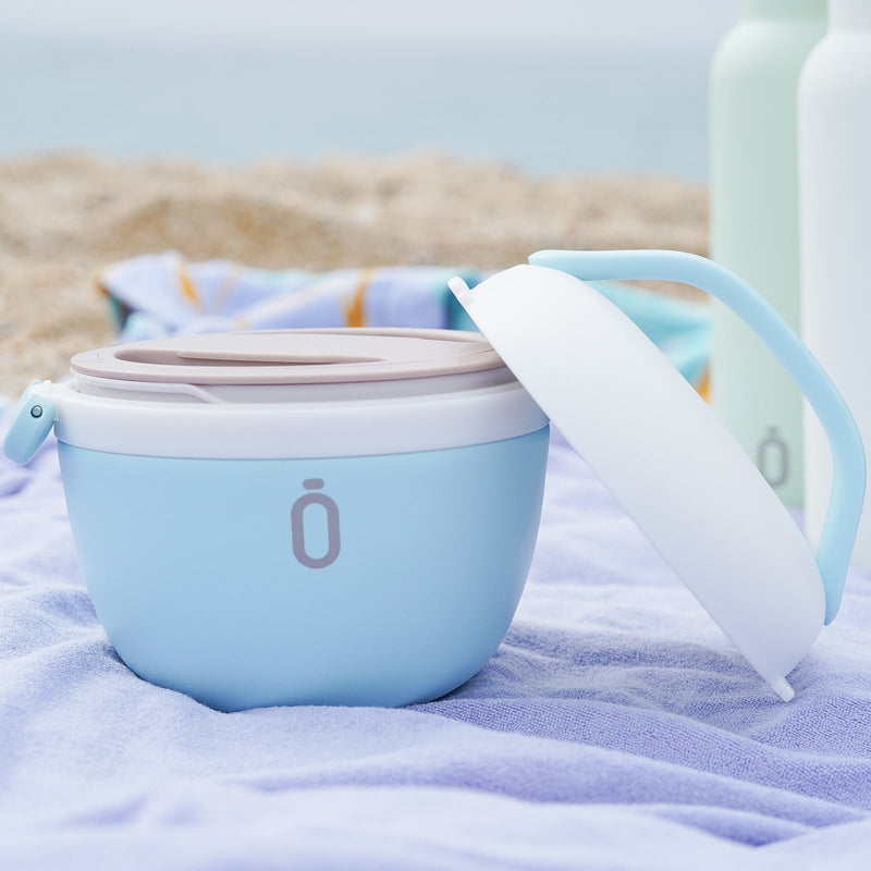 RUNBOTT Lunch Plus - Kit Termo Porta Alimentos y Botella Térmica Sport. Mostaza