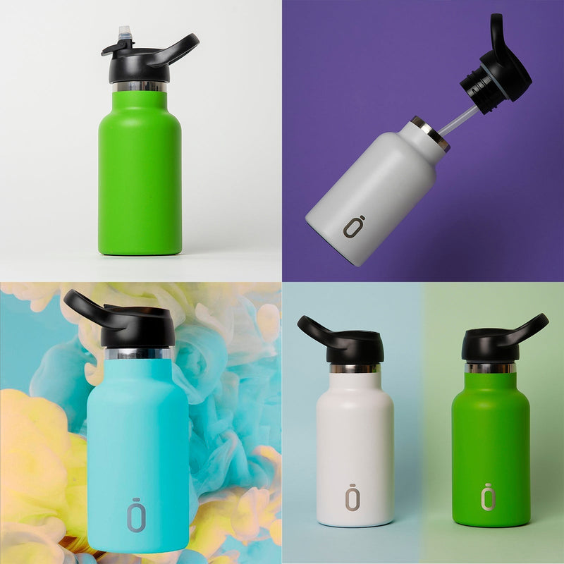Runbott Sport - Botella Térmica de 0.35L con Doble Pared de Acero y Capa Cerámica