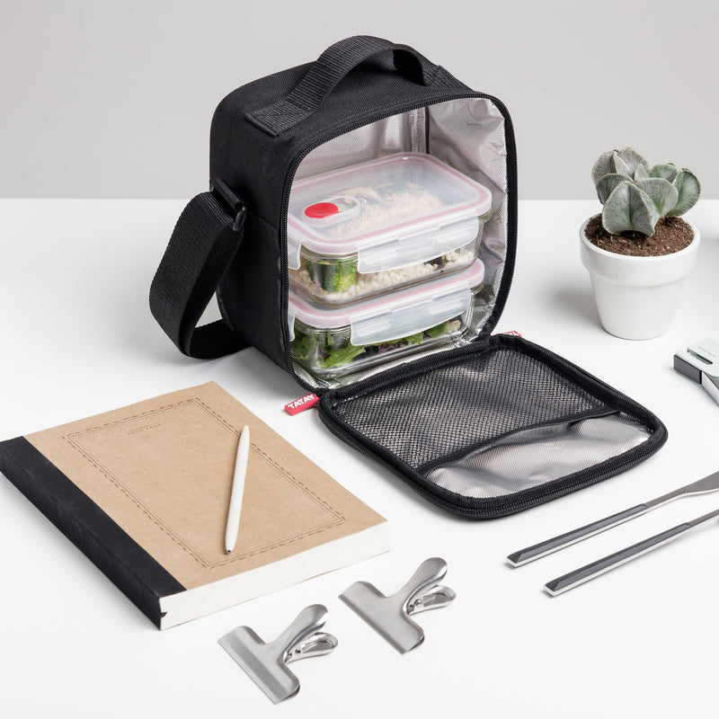 TATAY Kit Bolsa Térmica Porta Alimentos Urban Glass y Botella Urban Drink, Denim Blue