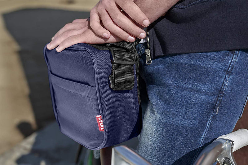 TATAY Kit Bolsa Térmica Porta Alimentos Urban Food y Cubiertos Niquel-Free, Denim Blue