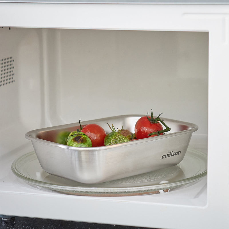 Cuitisan Flora Handy - Recipiente Hermético 1.9L en Acero Inoxidable. Apto Microondas