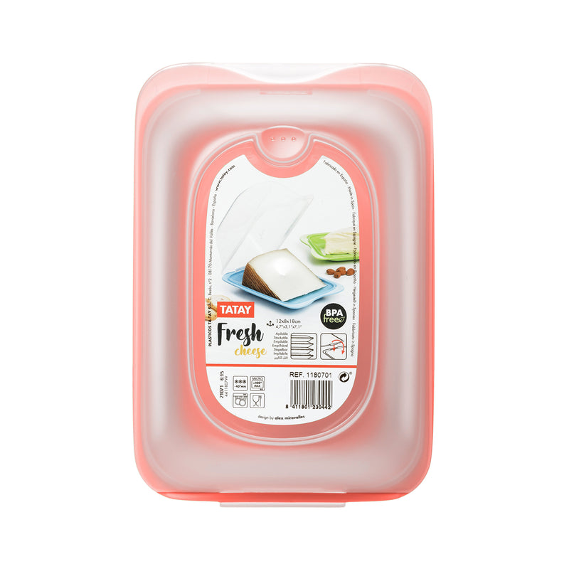 TATAY Fresh Mini Cheese - Recipiente Porta Embutidos y Quesos con Sistema FRESH