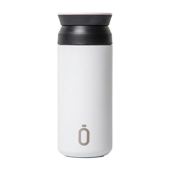 RUNBOTT Coffee- Vaso Térmico 350 ml en Acero Inoxidable con Interior Cerámico. Blanco