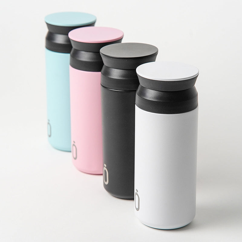RUNBOTT Coffee - Vaso Térmico 350 ml en Acero Inoxidable con Interior Cerámico. Negro