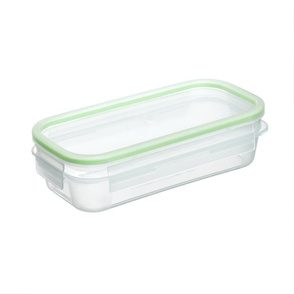 Taper Tatay Clip Safe 0.75L Rectangular, Transparente Verde