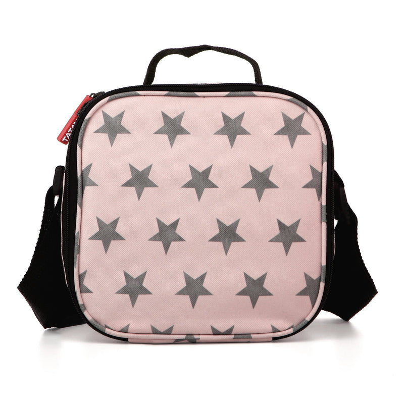 TATAY Urban Food Casual - Juego de 2 Bolsas Térmicas Porta Alimentos con Recipientes. Stars Rosa