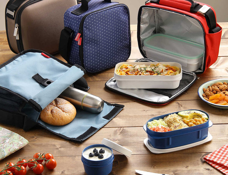 TATAY Kit Bolsa Térmica Porta Alimentos Urban Food y Cubiertos Niquel-Free, Dots Red