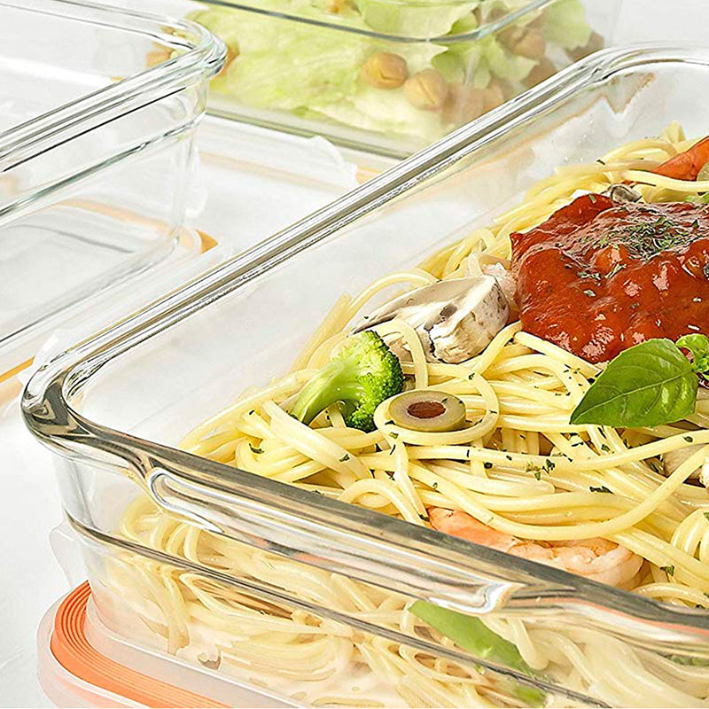 Glasslock OCRP-220-1 - Bandeja Horno Vidrio Templado 2200 ml BAKEAWARE Oven Safe