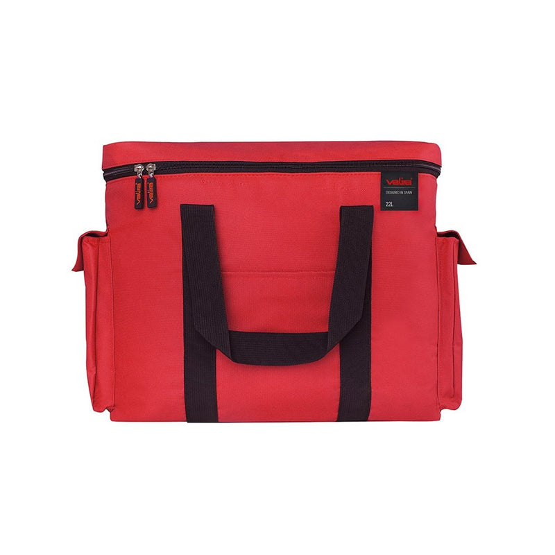 VALIRA Polar - Bolsa Térmica Porta Alimentos 22L con Doble Asa. Rojo