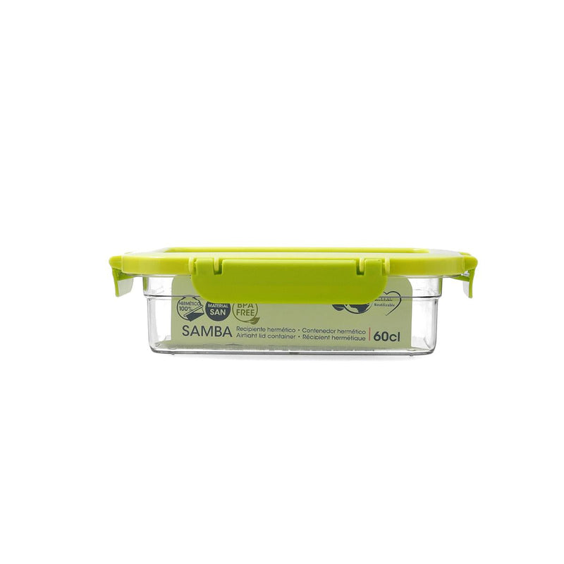 QUID Samba - Recipiente Rectangular Hermético de 0.6L en Plástico Reciclado SAN