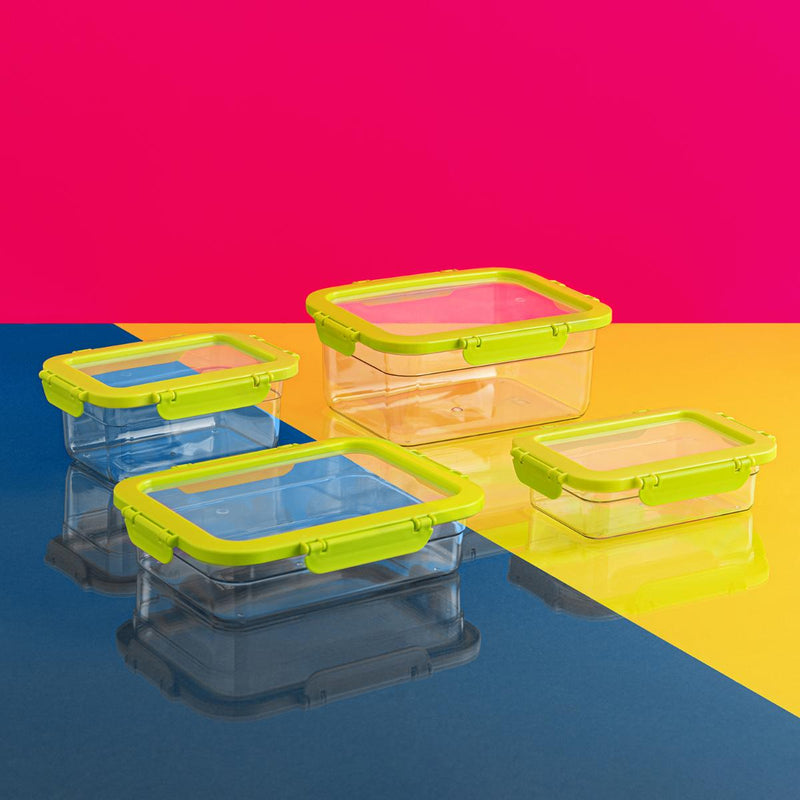 QUID Samba - Recipiente Rectangular Hermético de 1L en Plástico Reciclado SAN