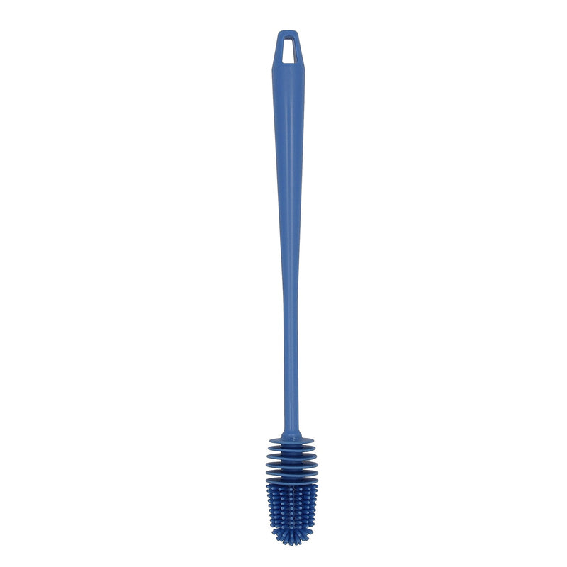 QUID 6024056 - Cepillo Limpia Botellas en Silicona, Color Azul