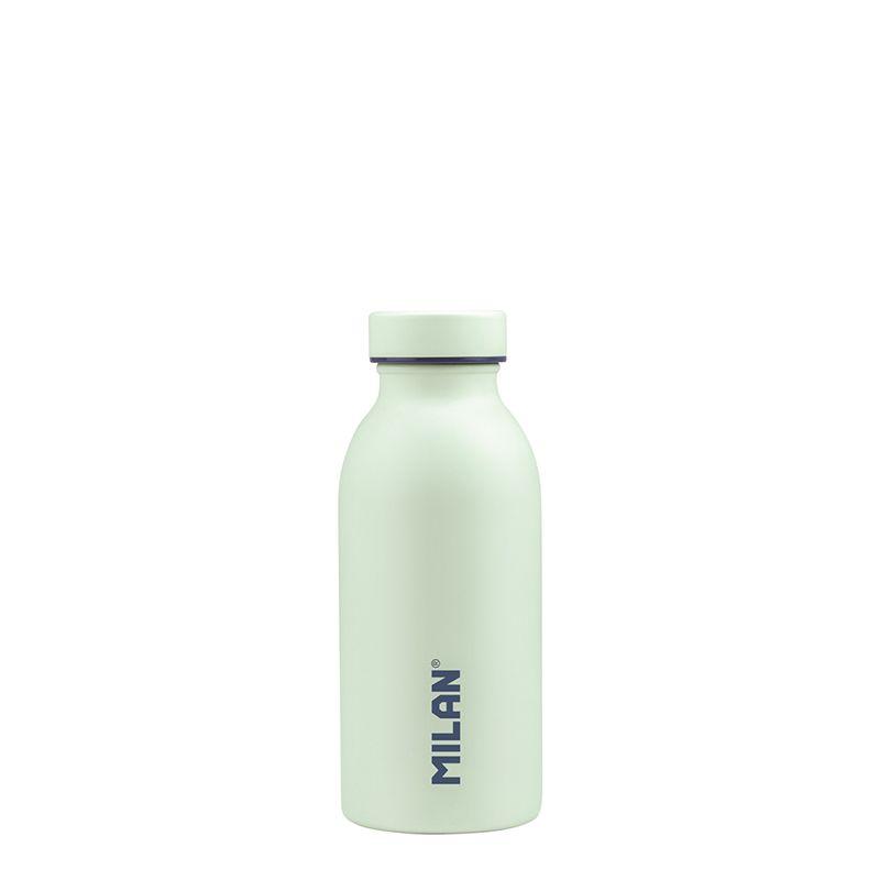 MILAN 1918  - Botella Térmica Reutilizable 0.35L en Acero Inoxidable. Verde