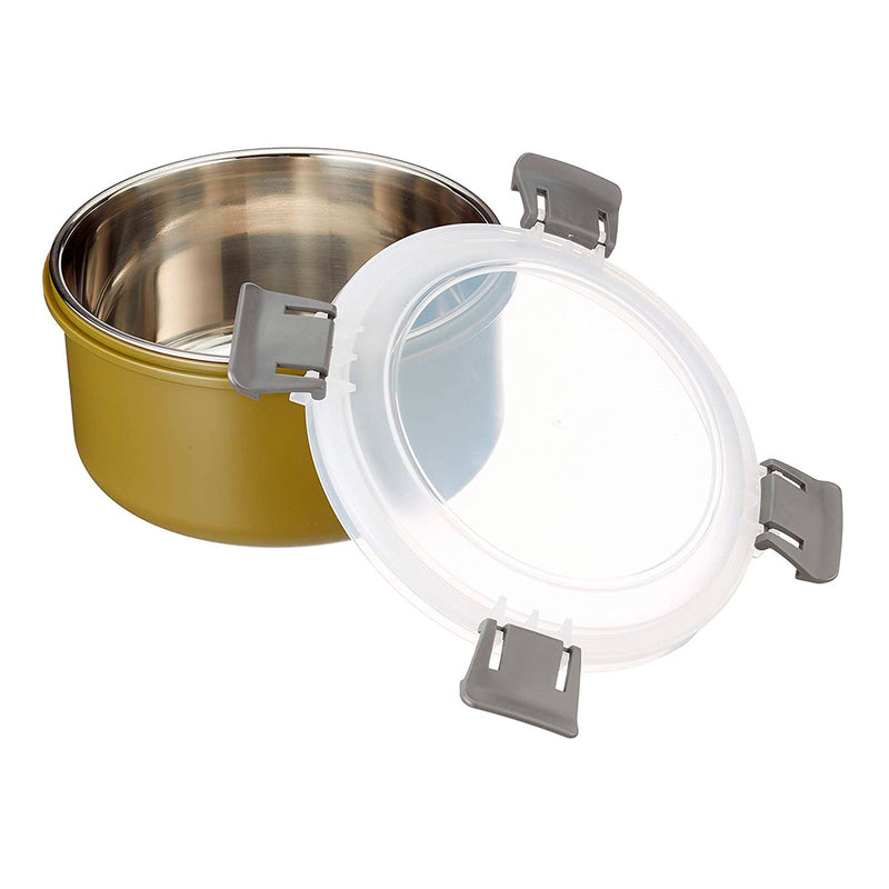 QUID GO XTREM - Recipiente Redondo 1.1L con Interior en Acero Inoxidable