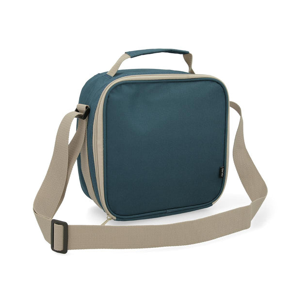 QUID Samba - Bolsa Térmica Porta Alimentos Flexible con Asa Bandolera, Azul