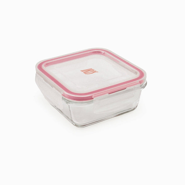 IRIS - Recipiente Cuadrado Hermético 0.69L en Vidrio Borosilicato