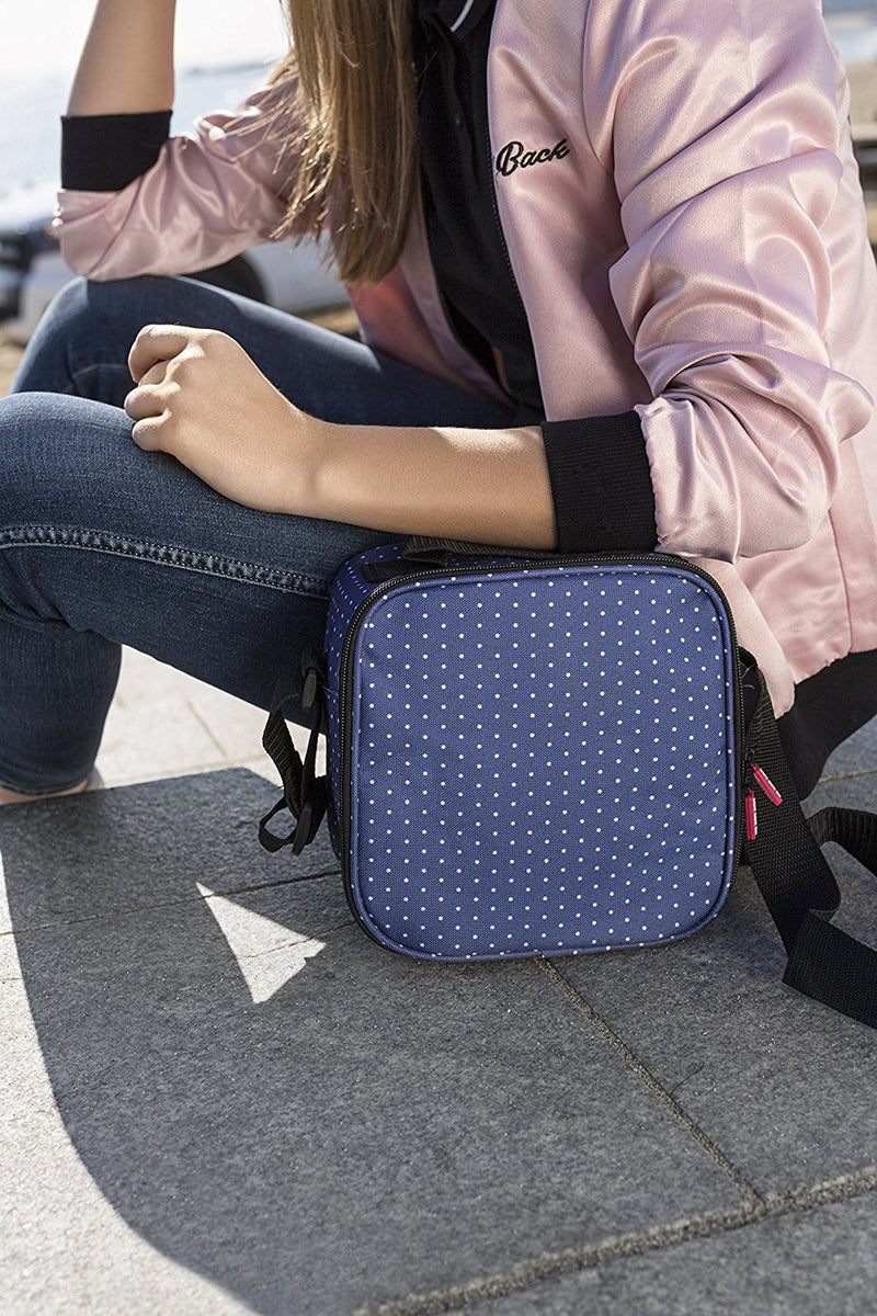 TATAY Kit Bolsa Térmica Porta Alimentos Urban Food y Cubiertos Niquel-Free, Dots Blue