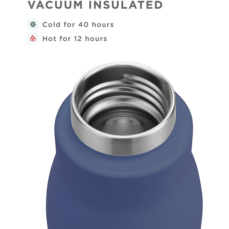 ZOKU PC - Botella Térmica de 0.75L en Acero Inoxidable de Doble Pared. White