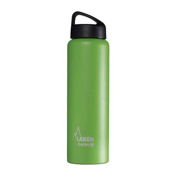 LAKEN Classic - Botella Térmica de Boca Ancha 1L en Acero Inoxidable. Verde
