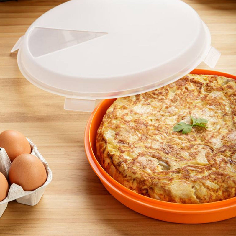Tatay 1165070 - Lote de 2 Contenedores Redondos de 26 cm Porta Tortillas y Porta Tartas