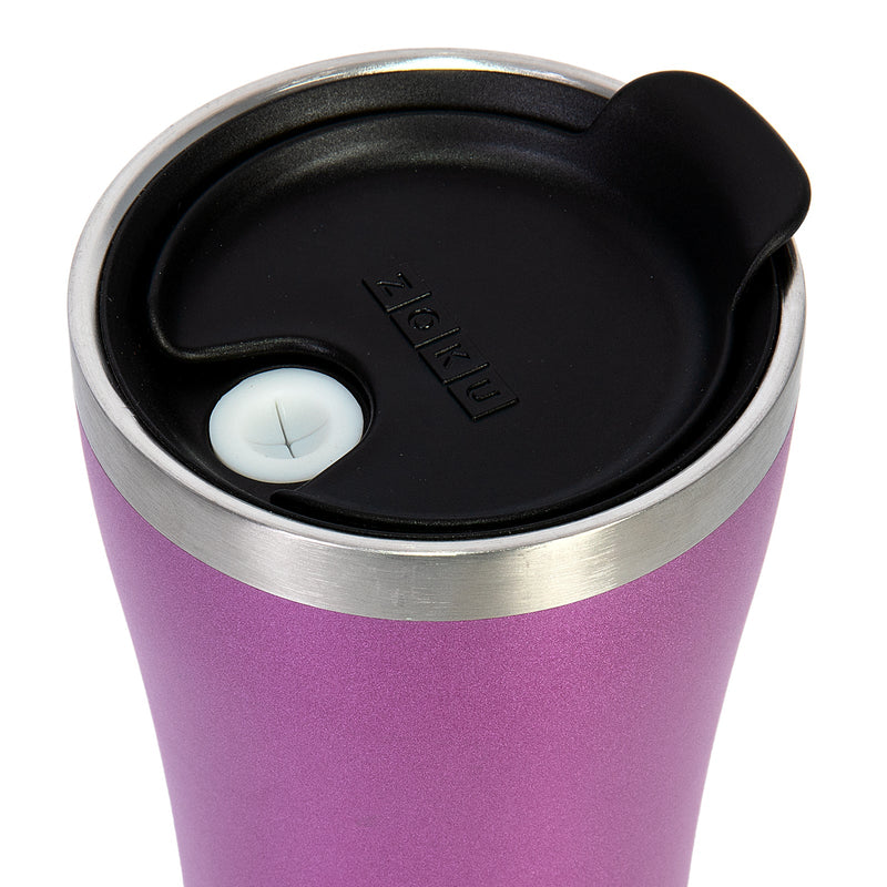 ZOKU - Vaso para Café Térmico 3 en 1 en Acero Inoxidable 590 ml. Púrpura
