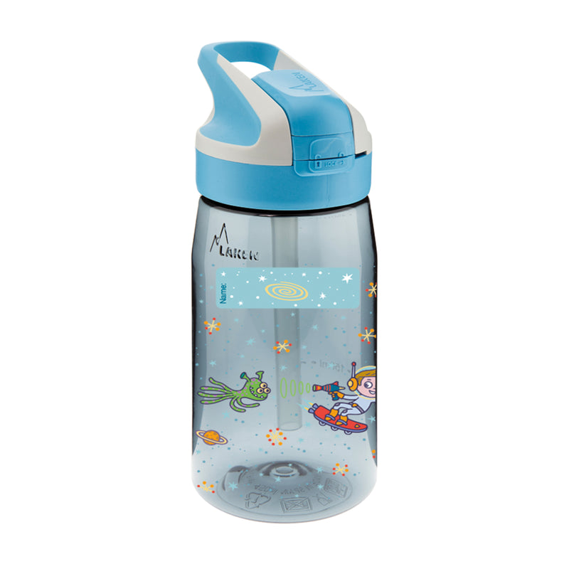 LAKEN Summit - Botella de Agua Infantil 0.45L en Tritán. Modelo Space Robot