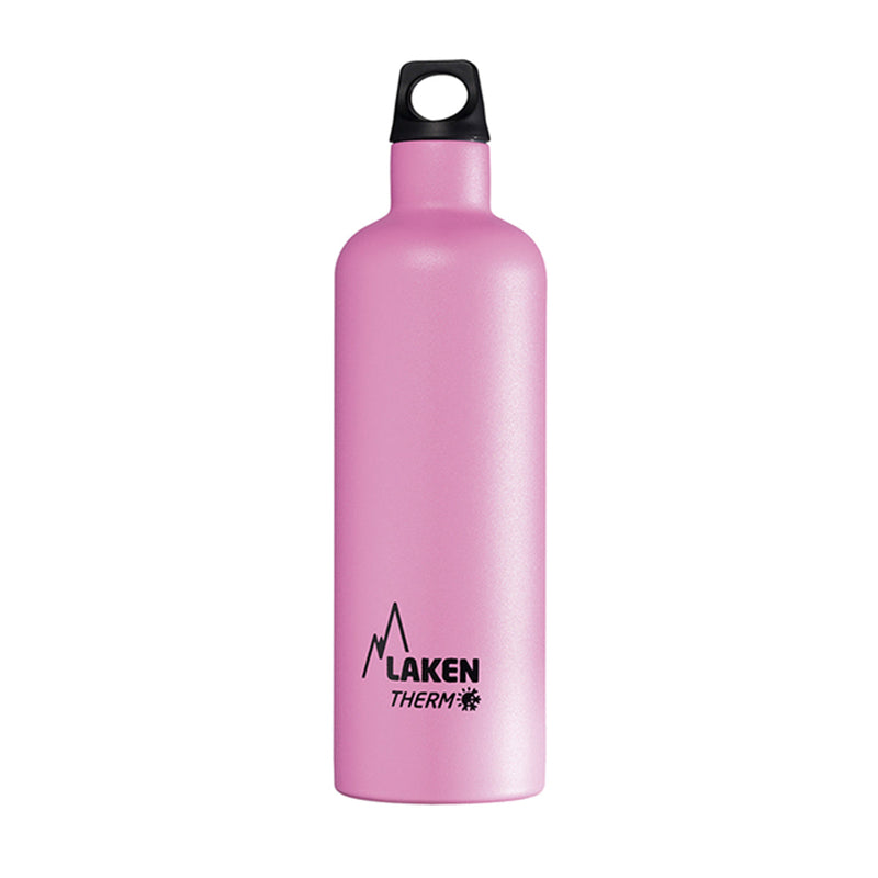 LAKEN Futura - Botella Térmica de Boca Estrecha 0.75L en Acero Inoxidable. Rosa