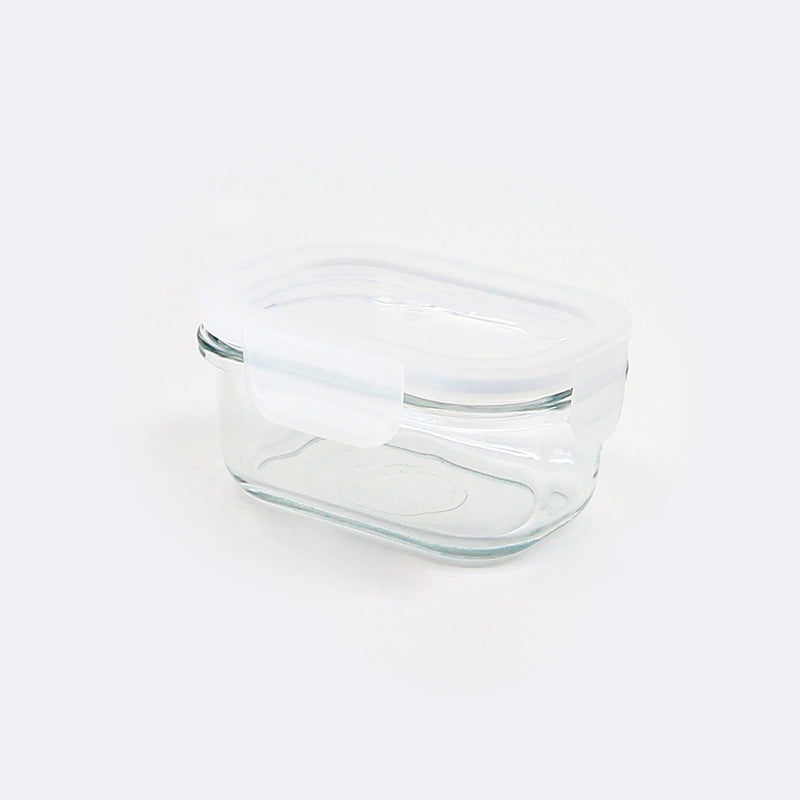 Glasslock Classic - Recipiente Hermético Rectangular de 150 ml en Vidrio Templado