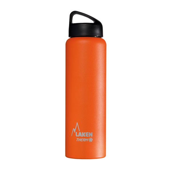 LAKEN Classic - Botella Térmica de Boca Ancha 1L en Acero Inoxidable. Naranja
