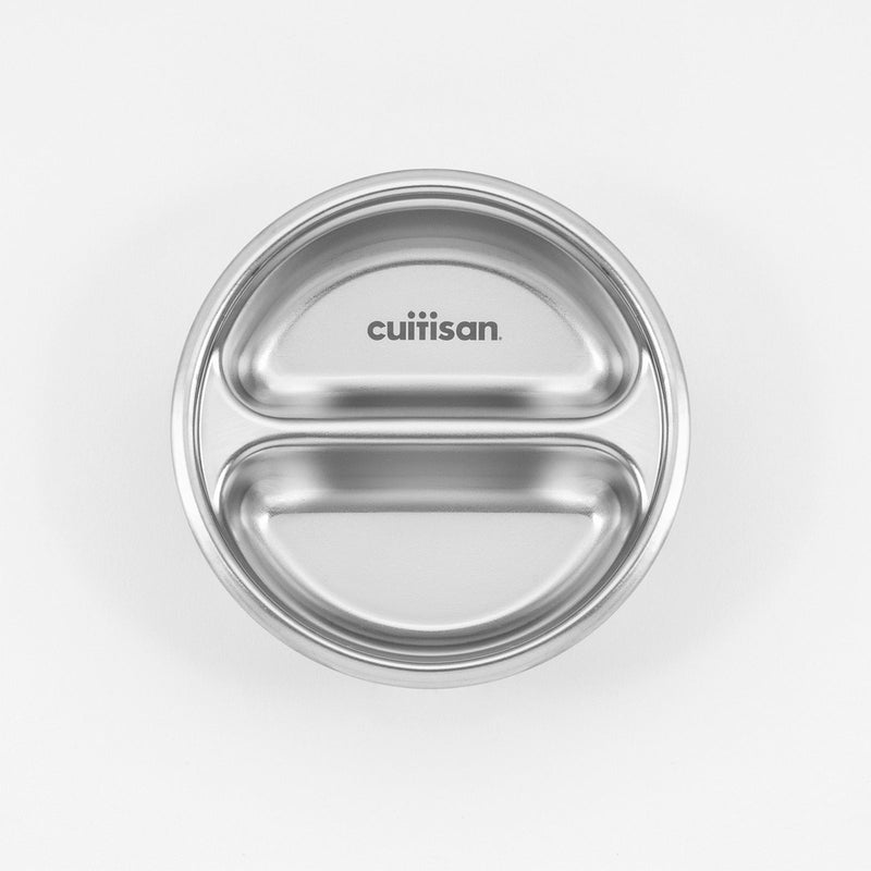 Cuitisan TO GO - Recipiente Redondo Compartimentado 0.15L en Cromosteel. Apto Microondas