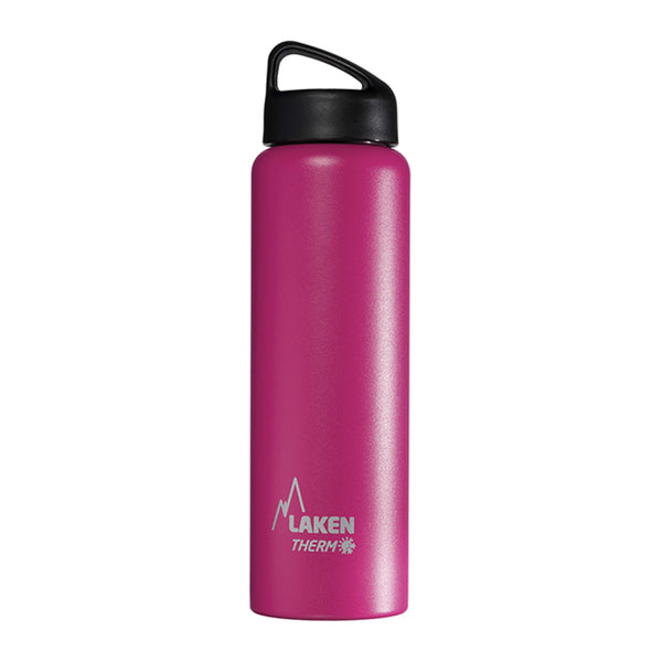 LAKEN Classic - Botella Térmica de Boca Ancha 1L en Acero Inoxidable. Fucsia