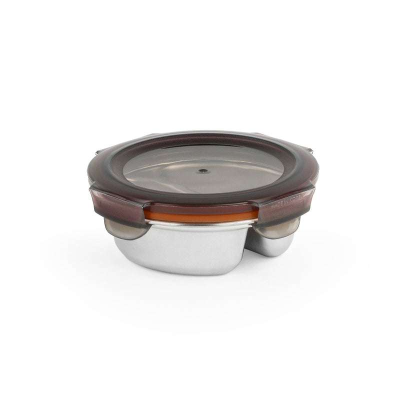 Cuitisan TO GO - Recipiente Redondo Compartimentado 0.15L en Cromosteel. Apto Microondas