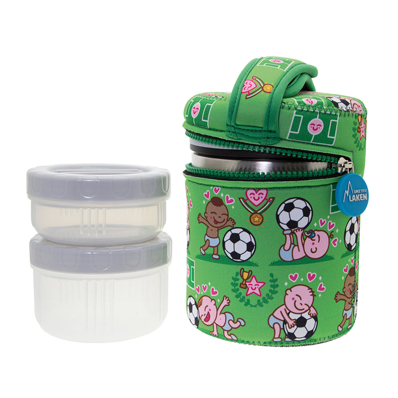 LAKEN Pitxitxi - Termo para Sólidos Infantil 1L en Acero Inoxidable. Incluye Recipientes