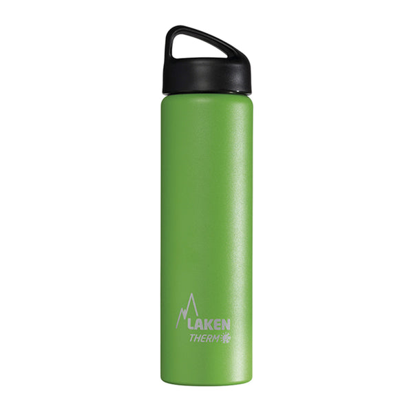 LAKEN Classic - Botella Térmica de Boca Ancha 0.75L en Acero Inoxidable. Verde