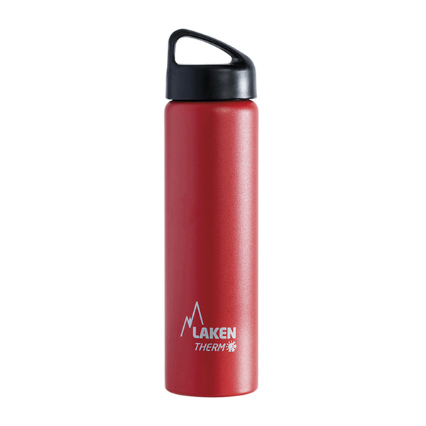 LAKEN Classic - Botella Térmica de Boca Ancha 0.75L en Acero Inoxidable. Rojo