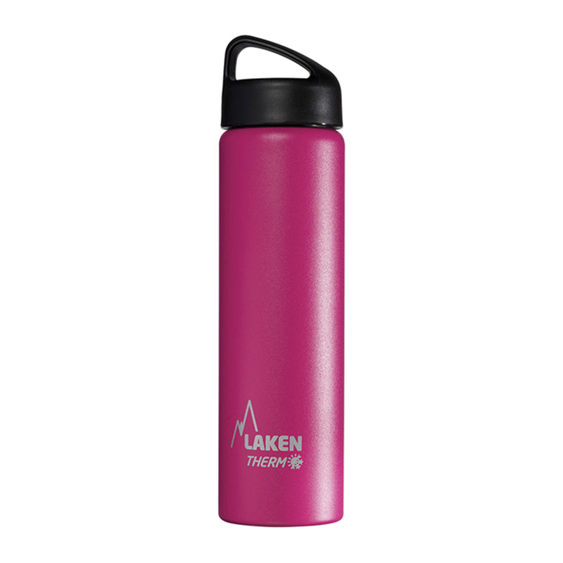 LAKEN Classic - Botella Térmica de Boca Ancha 0.75L en Acero Inoxidable. Fucsia