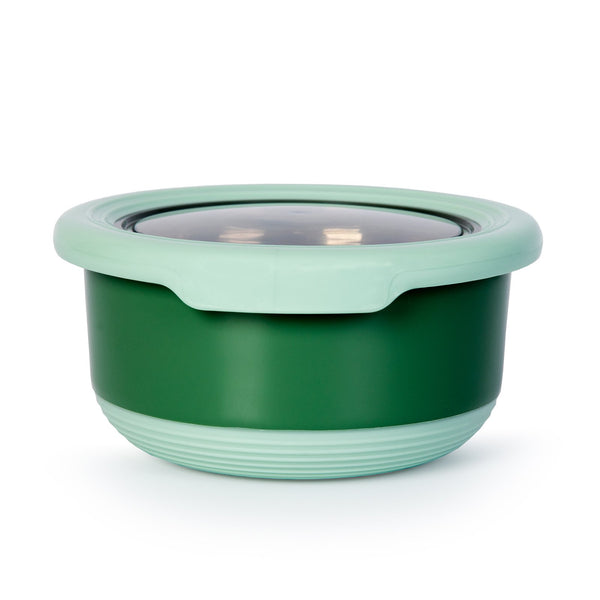QUID Samba - Recipiente Redondo 0.42L con Interior en Acero Inoxidable
