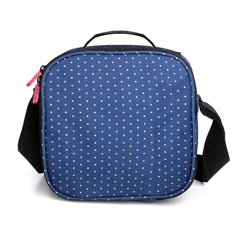 TATAY Kit Bolsa Térmica Porta Alimentos Urban Food y Cubiertos Niquel-Free, Dots Blue