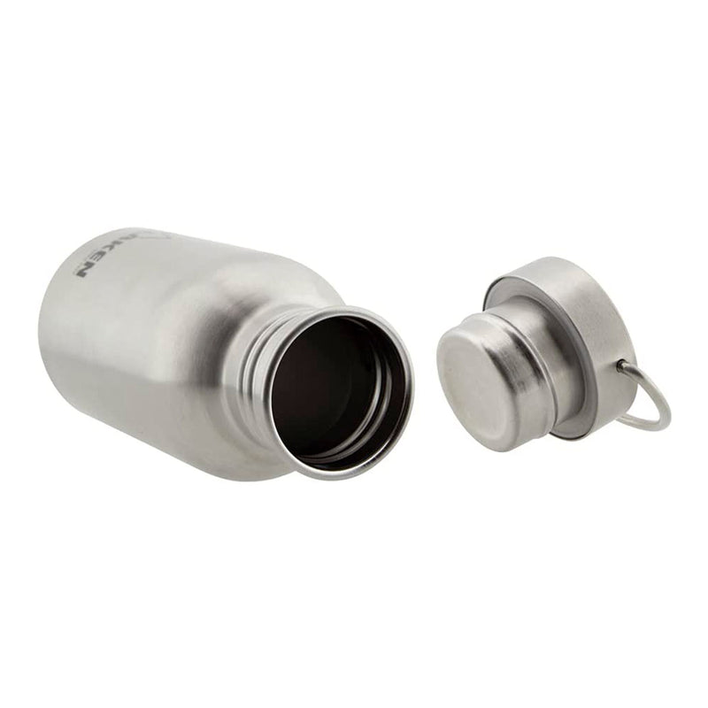 LAKEN Basic Steel Vintage - Botella de Agua 0.35L en Acero Inoxidable. Blanco