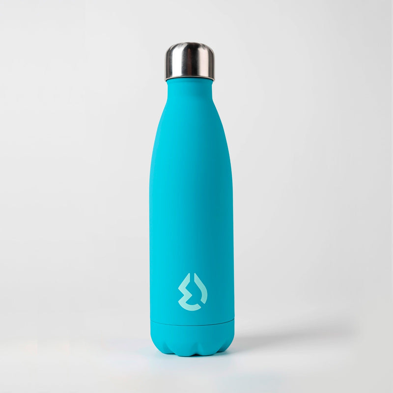 Water Revolution - Botella Térmica de Acero Inoxidable 500 ml, Rubber Color Turquoise