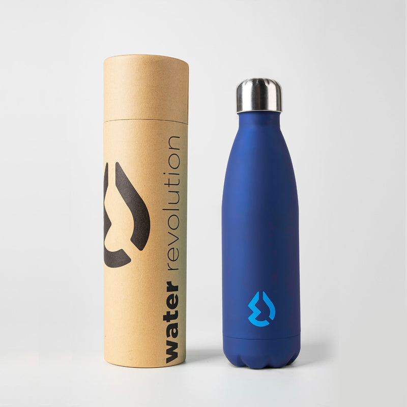 Water Revolution - Botella Térmica de Acero Inoxidable 500 ml, Rubber Color Blue