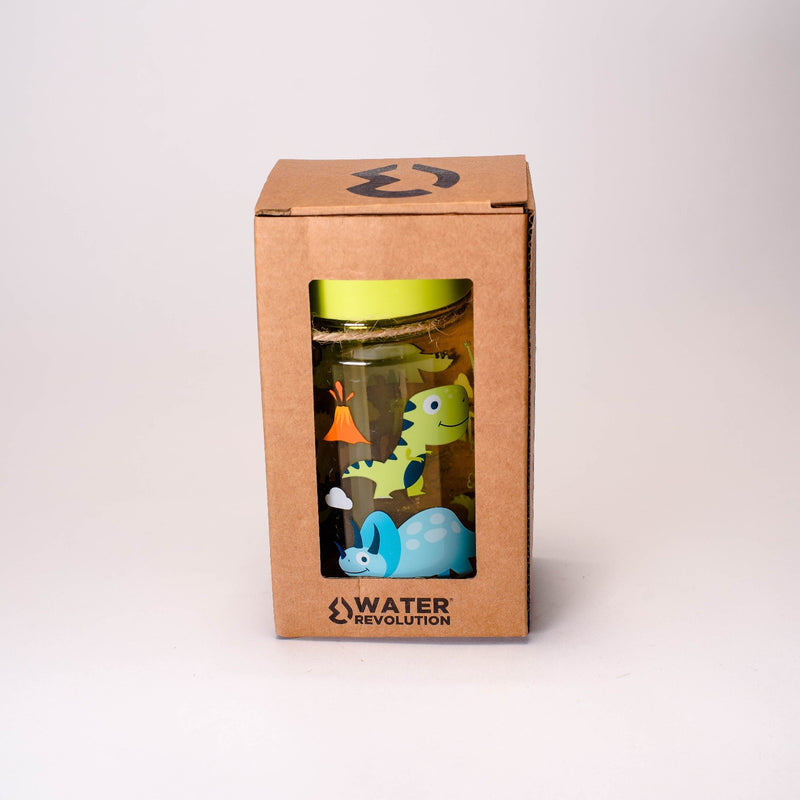 Water Revolution - Botella Infantil de Tritán 450 ml, Kids Dino