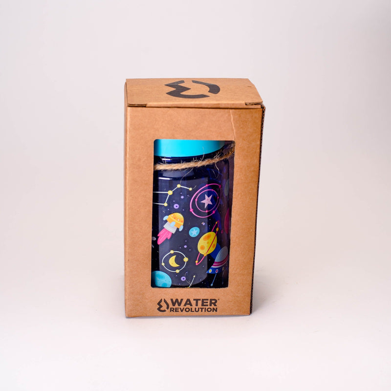 Water Revolution - Botella Infantil de Tritán 450 ml, Kids Espacio