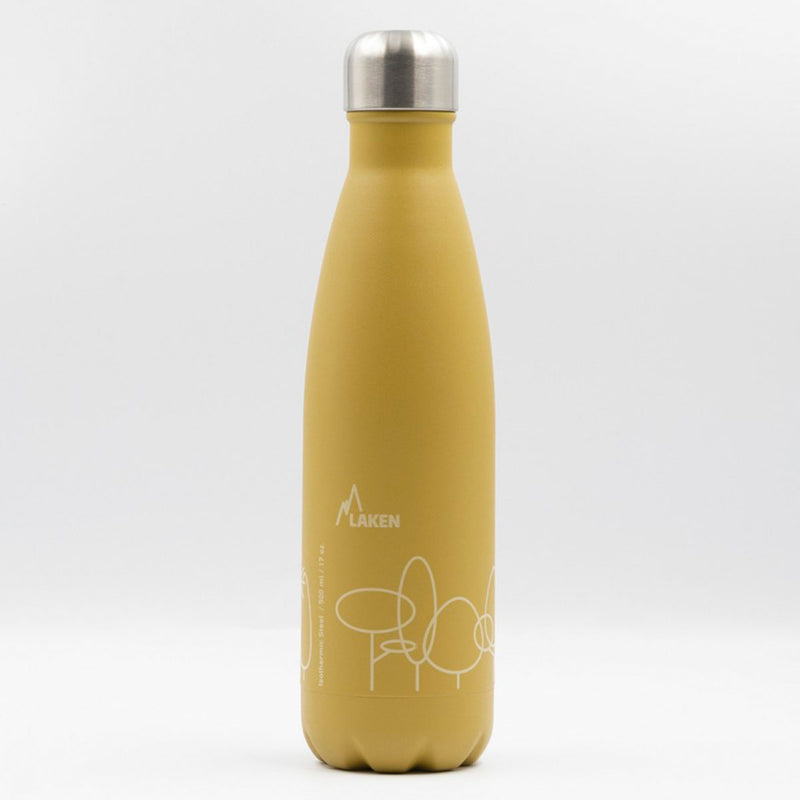 LAKEN Drinklife Forest - Botella Térmica de 0.5L en Acero Inoxidable con Estuche de Cartón