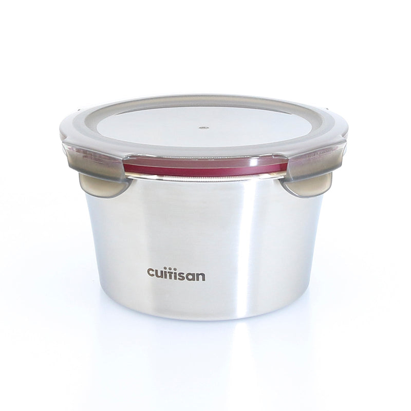 Cuitisan Flora - Recipiente Hermético 0.92L en Acero Inoxidable. Apto Microondas