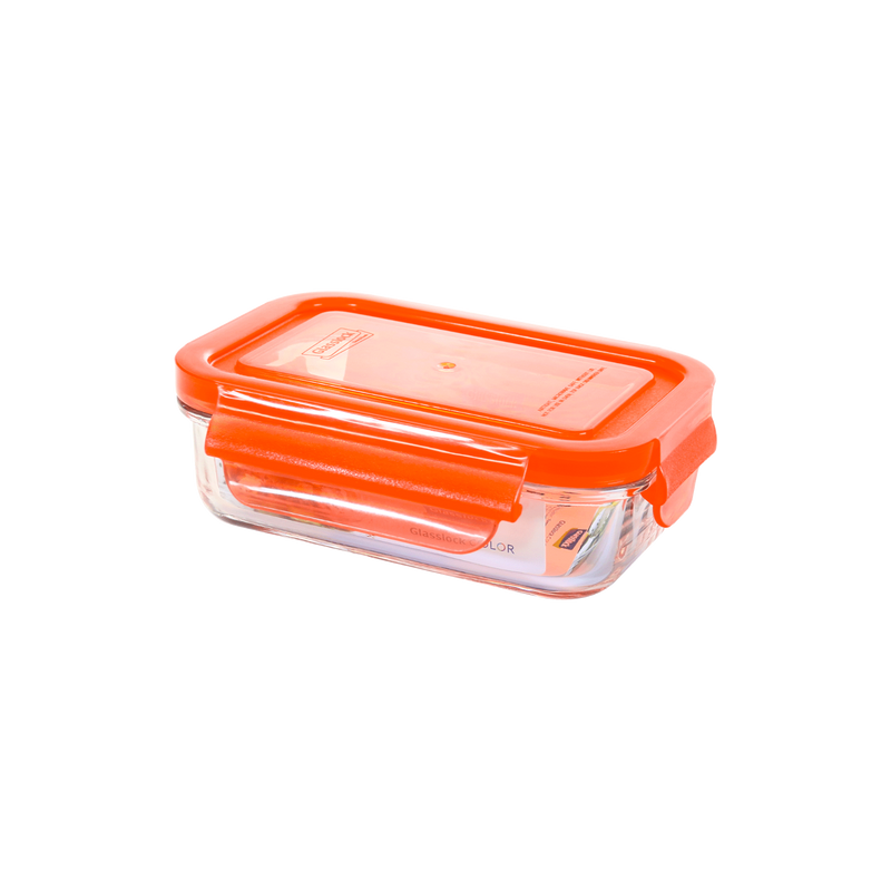 Recipiente Hermético Rectangular Glasslock Classic Microondas 400 ml