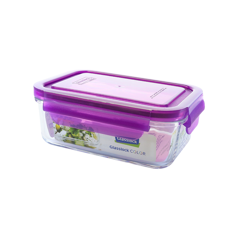 Recipiente Hermético Rectangular Glasslock Classic Microondas 715 ml