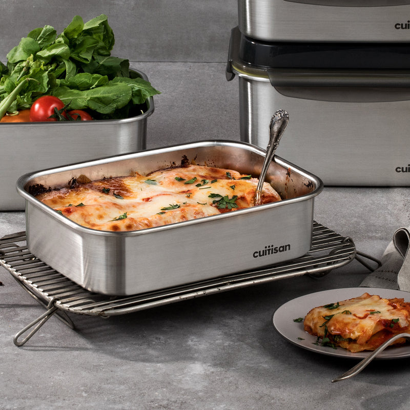 Cuitisan Signature - Recipiente Rectangular 1.4L en Cromosteel. Apto Microondas