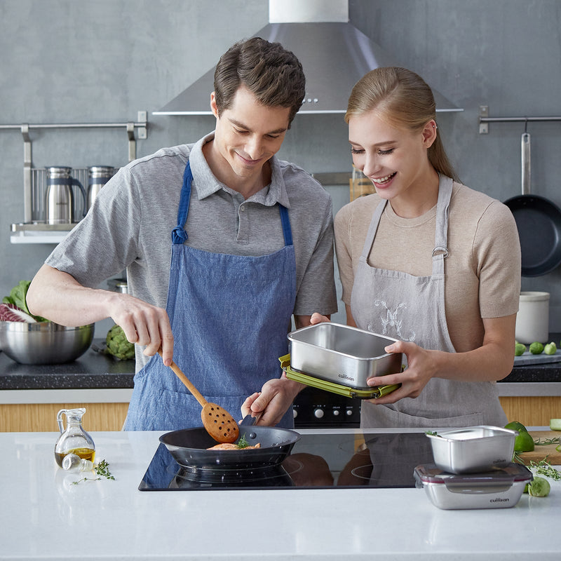 Cuitisan Signature - Recipiente Rectangular 4L en Cromosteel. Apto Microondas